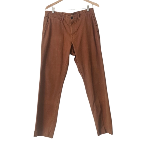 Billy Reid Other - Billy Reid Wynne Chino Trouser Pants Rusty Brown Cotton Twill Heritage Size 34